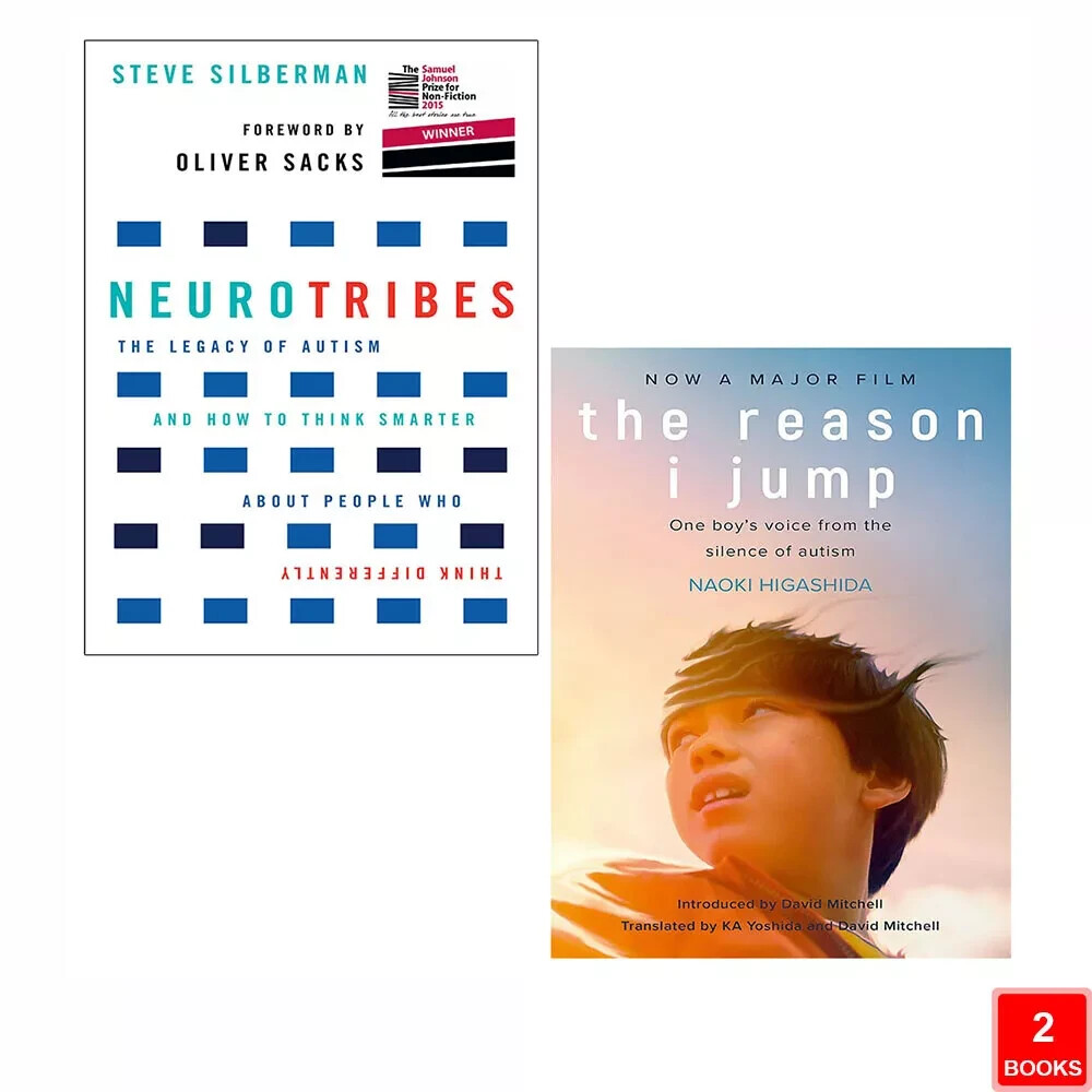 Reason I Jump Naoki Higashida,NeuroTribes Steve Silberman 2 Books Collection Set