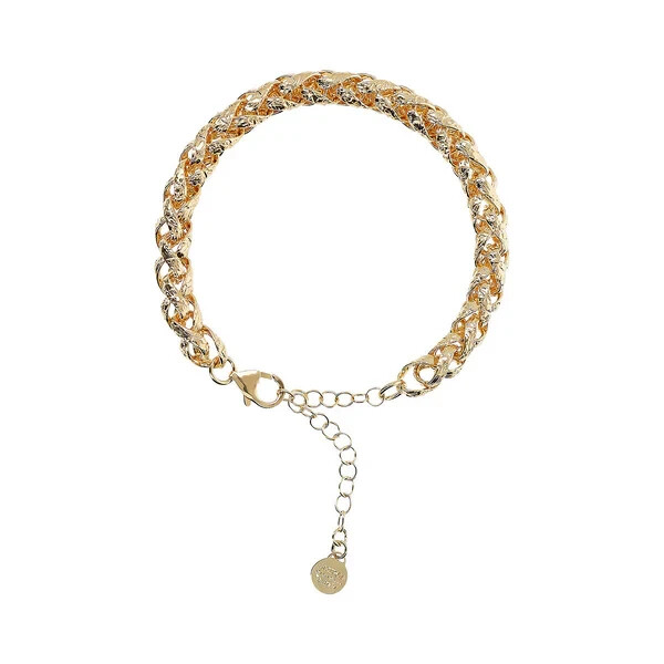 etrusca GIOIELLI Bracciale Donna placcato Oro 18k – Bracciale Dorato con Sfere Lucide – Gioielli Made in Italy – Braccialetto Idea Regalo Compleanni, Anniversari, Festa Donna, Festa Mamma