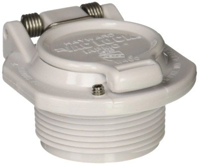 OEM Hayward W400BWHP White Free Rotation Vacuum Lock Safety Wall Fitting