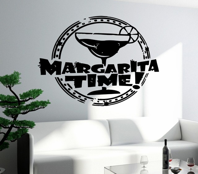 Wall Decal Bar Alcohol Drink Margarita Glass Decor For Kitchen (z2643