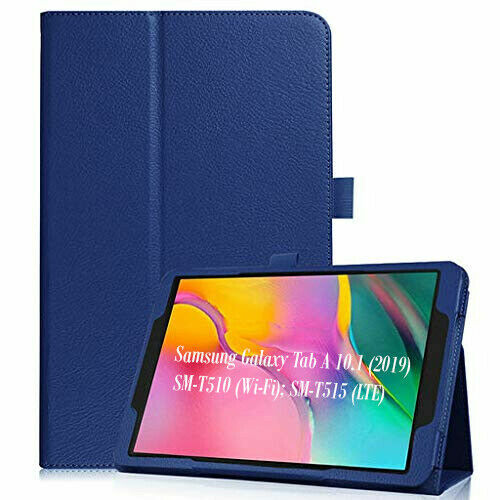 Leather Tablet Stand Flip Smart Case Cover Galaxy Tab A 10.1" T510 T515 2019 - Picture 6 of 18