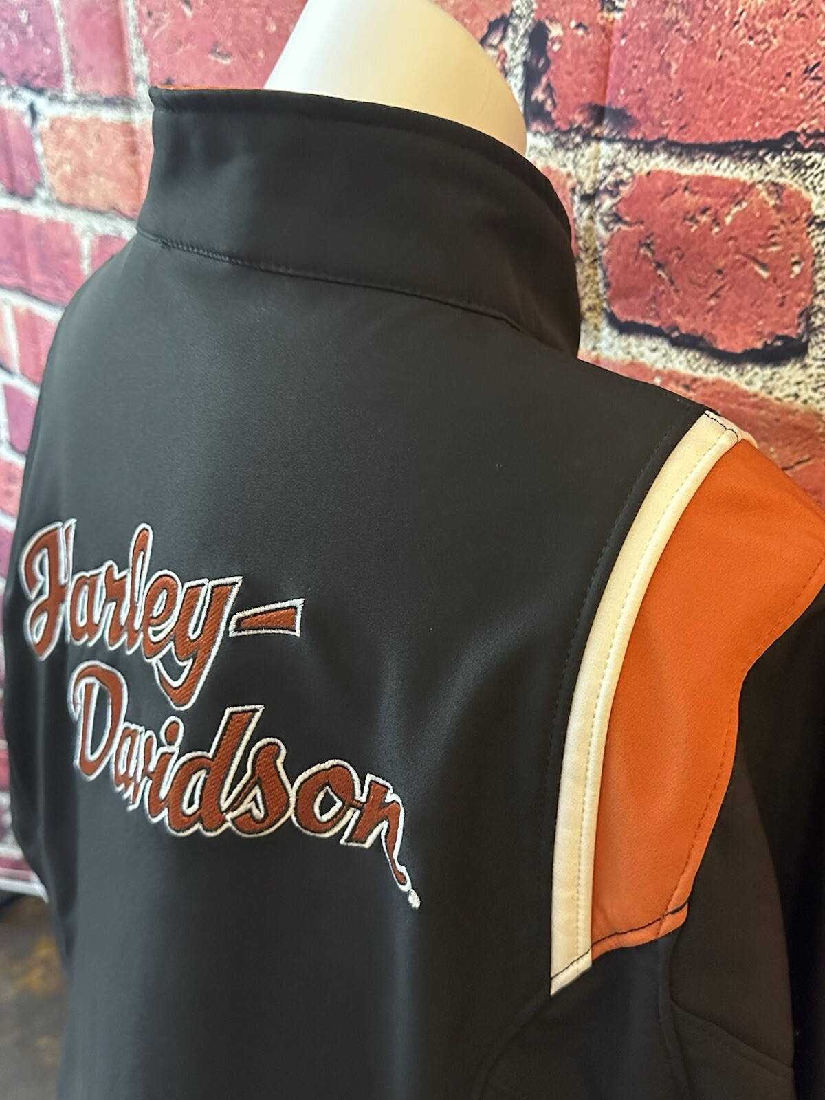 Harley-Davidson Softshell Full Zip Poly Black Mot… - image 5