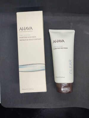 AHAVA Dead Sea Time to Clear Purifying Face Mud Mask Minerals 100 ml, 3.4 fl. oz