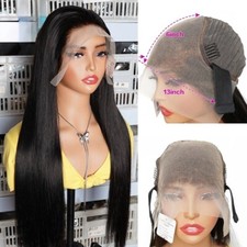 13 6 Lace Frontal Wigs 300 Double Drawn Human Hair Wigs Silky Straight Lace Wigs
