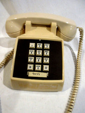 1972 Northern Telecon Pushbutton Almond Color Telephone