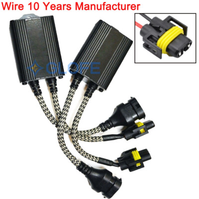H8 LED Warning Canceler Anti-Flicker Error Fix Fog Light Lamp Harness Stock Fit