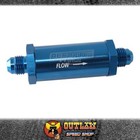 AEROFLOW LONG INLINE FUEL & OIL FILTER -6AN 30-MIC 3"L X 1"OD BLUE - AF607-06