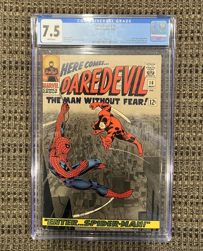 Daredevil #16 CGC 7.5 *White Pages* - 1st Romita Sr. Spider-Man 🔑🕷️
