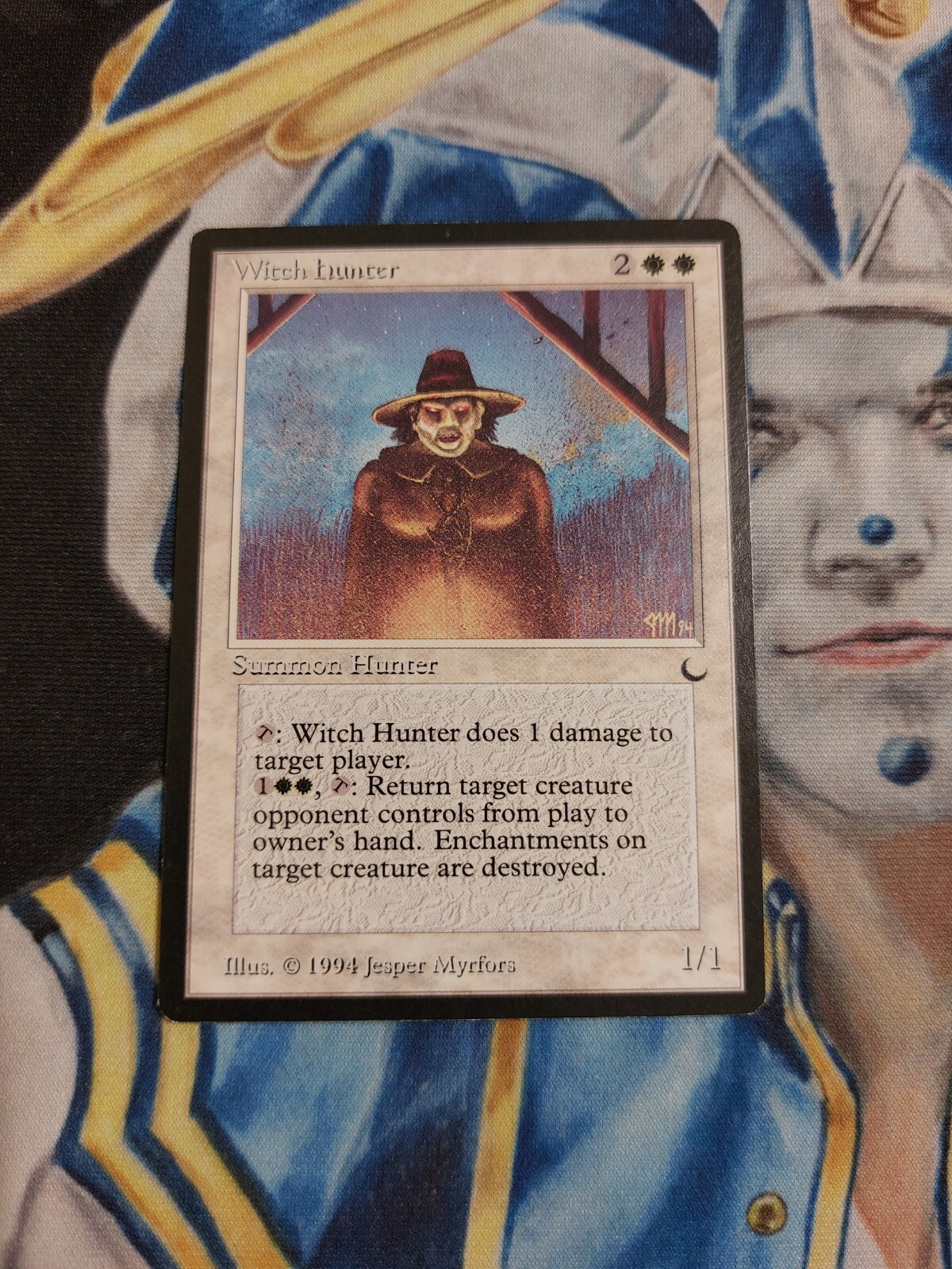 Witch Hunter MTG The Dark Rare White Creature Slightly Played x1 GG2