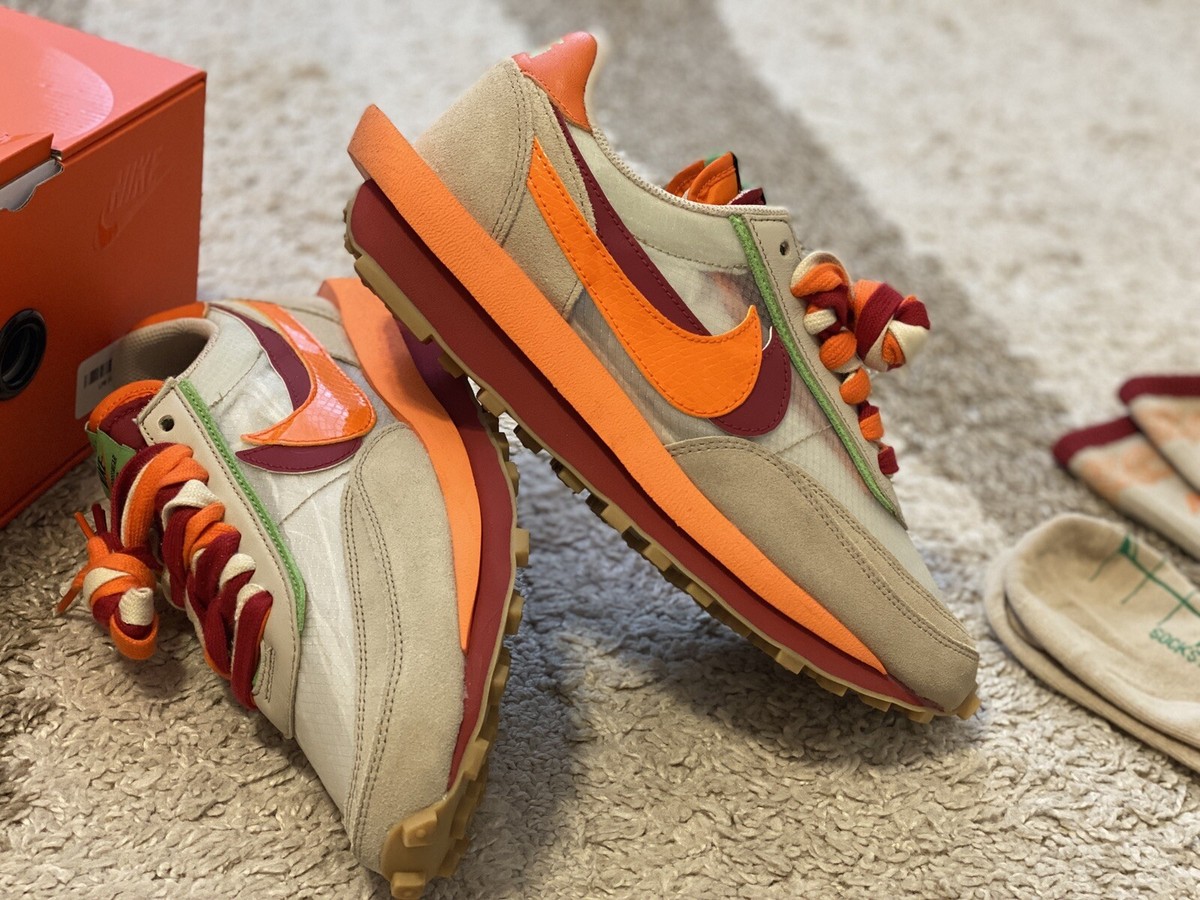 Nike LD Waffle Sacai Clot Shoes 9.5 Bundle Lot Bonus Custom