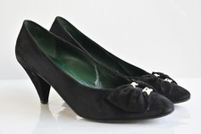 Vintage GUCCI Pump Black Heels - EU 36.5 B US 6 - Model 101 4080 Made in Italy