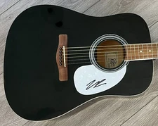 LILY ROSE SIGNED AUTOGRAPH 41" FULL SIZE SONART ACOUSTIC GUITAR w/PROOF & COA