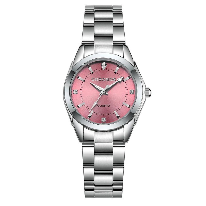 Pink CHRONOS Women Luxury Waterproof Fashion Watch