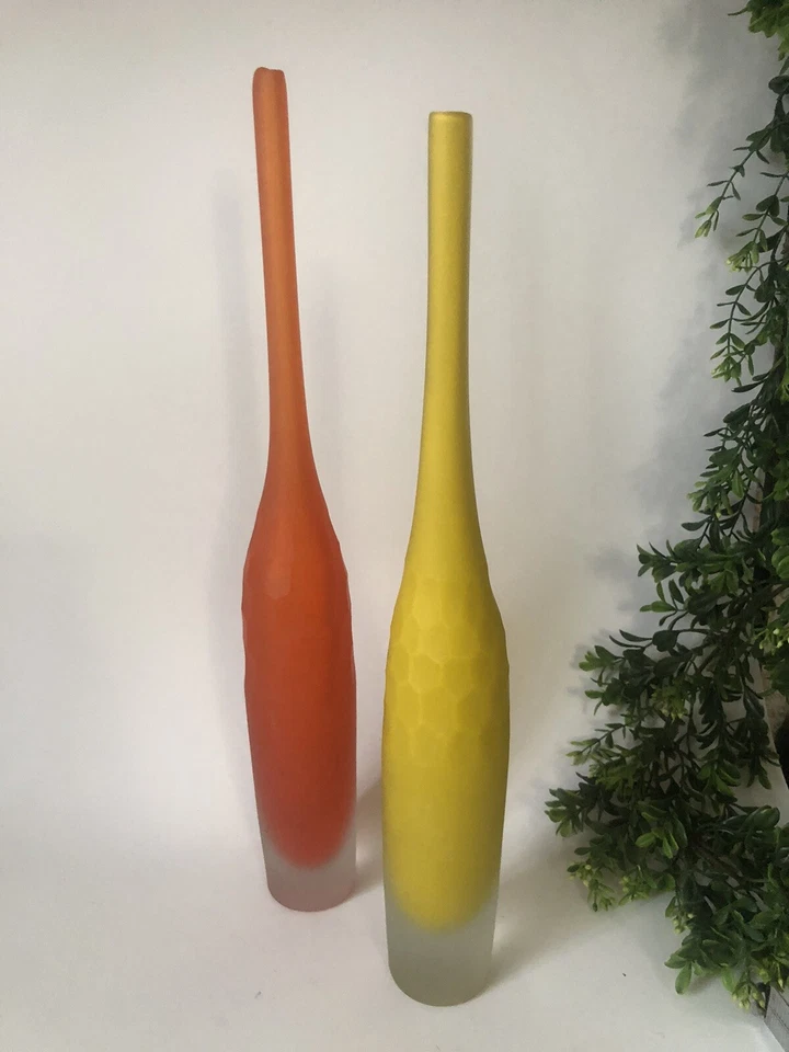 (набор из 2) современных матовых бутылок со шпилем высотой 16 дюймов с глобальным видом. - Изображение 2 из 4