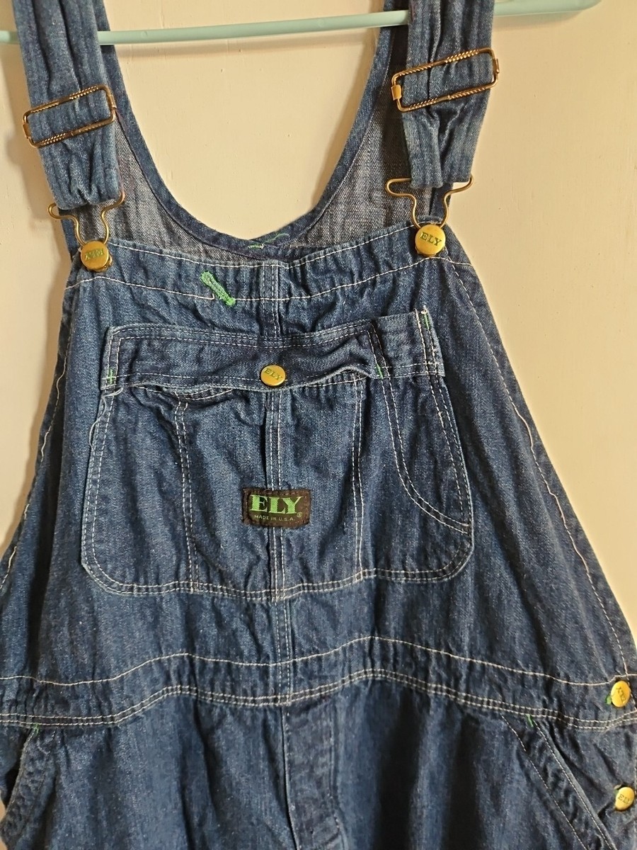 Vintage Big Buck Ely Walker Denim Overalls Sanforized Cotton Jeans