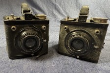 2 Vintage 1939-40s Kodak Brownie Flash Six-20 Needs 620 Film Lot