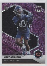 2021 Panini Mosaic Rookies No Huddle Purple Prizm 48/50 Dazz Newsome #396 7eo
