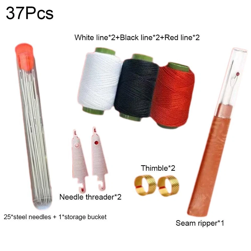 31-37pcs Sewing Tool Set, Portable DIY Hand Sewing Kit, Needles Thread Kit - Image 2 of 4