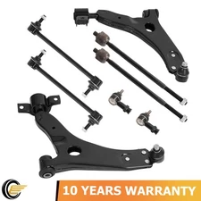 For Ford Focus 2006-2011 Suspension Kit 8pcs Front Lower Control Arms Tie Rods