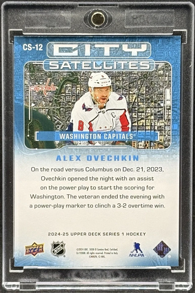 Alex Ovechkin RARE CITY REFRACTOR INVESTMENT CARD SSP CAPITALS MVP MINT - Image 2 of 2