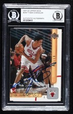 BAS 2001-02 Upper Deck Tyson Chandler #244 Authentic Auto 3c7