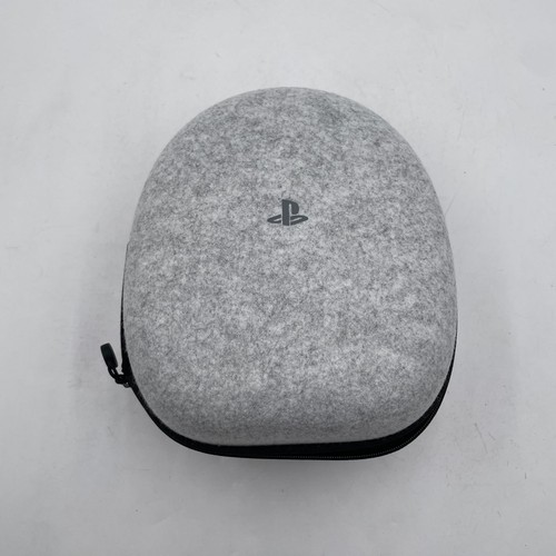 Playstation Branded Pulse Elite Headphones Carrying Case Grey Felt