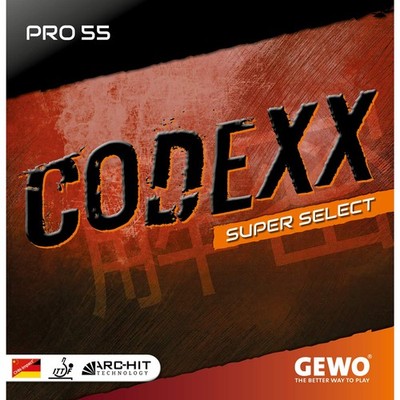 GEWO Tischtennisbelag / Codexx Pro 55 SuperSelect / NEU /