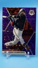 2021 Panini Mosaic Quick Pitch Purple #130 Brandon Crawford SSP /50 MT+