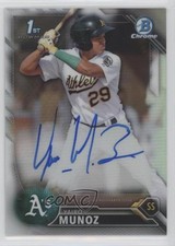 2016 Bowman Chrome Prospects Refractor 118/499 Yairo Munoz #CPA-YMU Auto 2d9