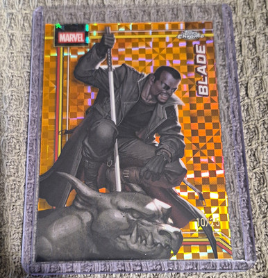 Topps 2026 Topps Chrome Marvel Blade #017 Orange Refractor Serial #/25