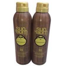 2 Sun Bum Sunscreen Spray SPF 30  6oz  Lot Of 2 NEW