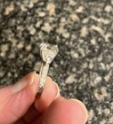 Jean Dousset silver Absolute asscher cut, trillion ring, Size 5, Stunning — photo 3
