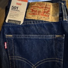 Levis 501 Original Fit Jeans Straight Leg Button Fly 100 Cotton Size 28 X 32
