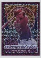 2021 Panini Chronicles Overdrive Purple Velocity Prizm Pete Alonso #22 0ym4