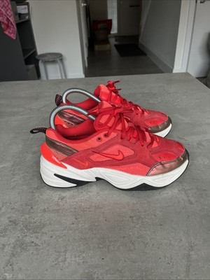 Nike M2K Tekno Sneaker Damen UK4 University Red Bright Crimson AV7030-600
