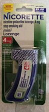Nicorette 4mg Nicotine Mini Lozenge - Mint Exp 1-2027 NEW SEALED