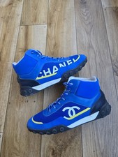 CHANEL TRAINERS MID TOP SNEAKERS SIZE 39.5 EU, 9 US, 6.5 UK