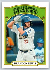 2021 Topps Heritage Minor League Brandon Lewis Rookie RC #82