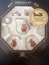 VTG 1983 LT  D ED Steiff Porcelain Tea Set/Germany/5,000 made/Hand painted.