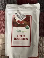 Organic Goji Berries 8 Oz - Vegan Non-GMO Superfoods Snack
