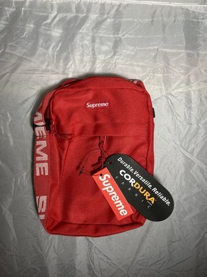 Supreme SS18 Shoulder Bag Red Box Logo Crossbody Streetwear