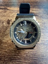 G SHOCK GM 2100MG Authentic Gold Black Digital Timepiece Rare