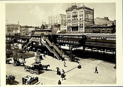 Greeley Square NYC 1896 Art Print Card Photo By Byron 4 x6  Fotofolio Herald Sq