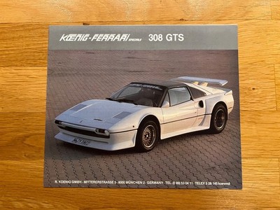 Prospekt / Brochure Koenig-Ferrari Specials 308 GTS / 308 GTB, 4 S, deut./engl.