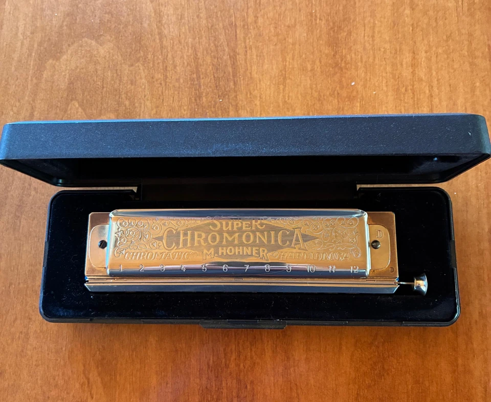 CUSTOM HOHNER SUPER CHROMONICA 270 KEY OF  D (w Brendan Power/ Power Comb) - Image 2 of 4