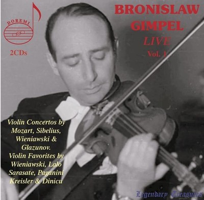 Henryk Wieniaws Bronislaw Gimpel: Live: Violin Concertos By Moz (CD) (US IMPORT)