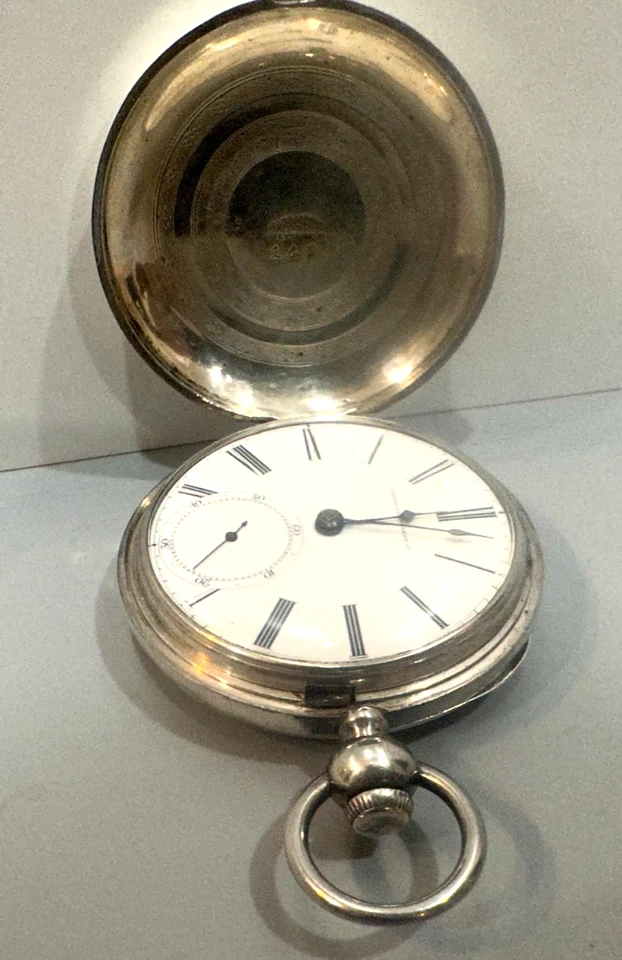 Waltham s.18 Civil War Period Silver Hunter Case Pocket Watch, circa 1860 #34052 - Image 2 of 4