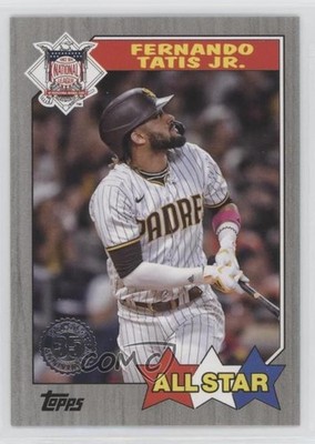2022 Series 2 1987 Topps All-Star Baseball Black 83/299 Fernando Tatis Jr 0l7e