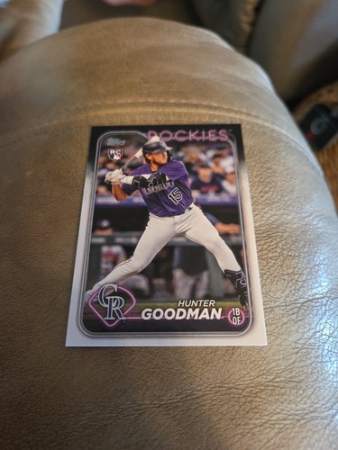 2024 Topps Hunter Goodman #432 RC Rookie Colorado Rockies Baseball Card