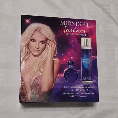 Britney Spears Midnight Fantasy Eau de Parfum Spray 1.7 fl oz & Mist 8 fl oz Set